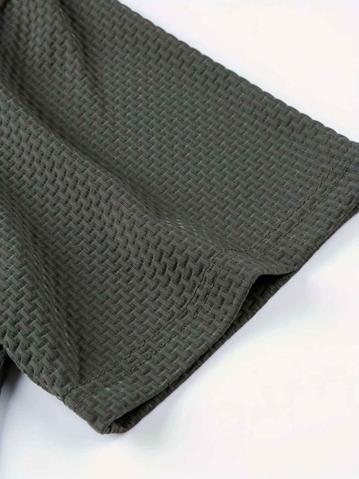 Men's Solid-color Polo Shirt with a Contrasting Button Placket Featuring a Light Business Style Design. The Fabric Is Breathable and Comfortable, Keeping You Cool in Summer. Perfect for Everyday Casual Wear and Outings, Available in Multiple Colors. - Dark Gray