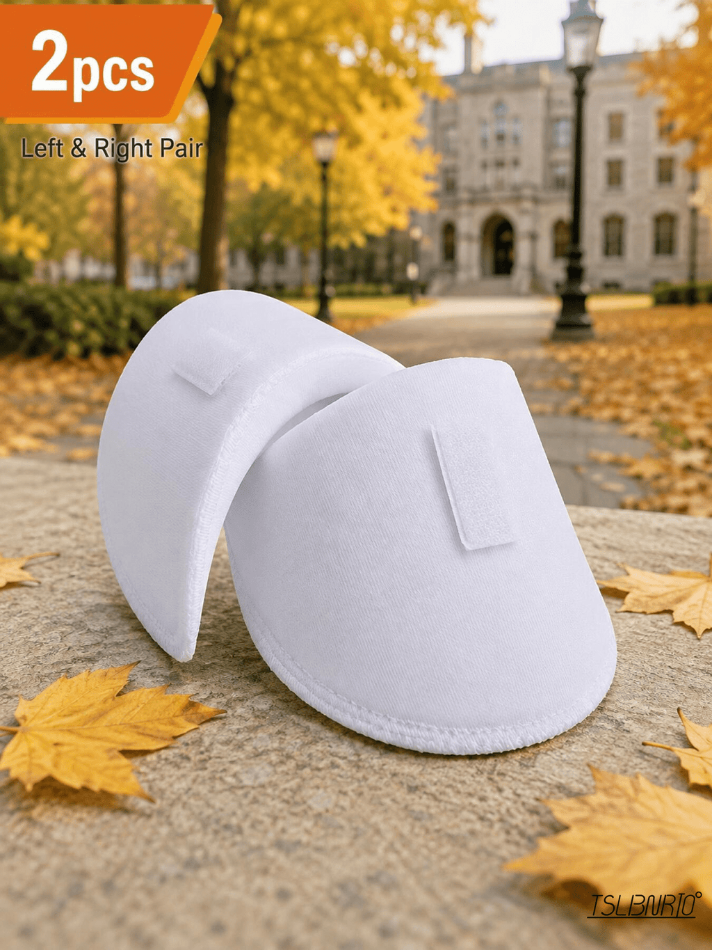 2pcs White Shoulder Pads, Discreet Clothing Enhancers for a More Defined Outfit Profile, Ideal for Office Wear, Dinner Looks, And Weekend Dressing - White