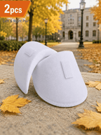 2pcs White Shoulder Pads, Discreet Clothing Enhancers for a More Defined Outfit Profile, Ideal for Office Wear, Dinner Looks, And Weekend Dressing - White