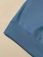 Women'S Fashion Zip Hoodie - Peacock Blue