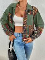 Women's Casual Outerwear Jacket - Green