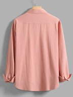 Men'S Casual Shirt - Orange-Red