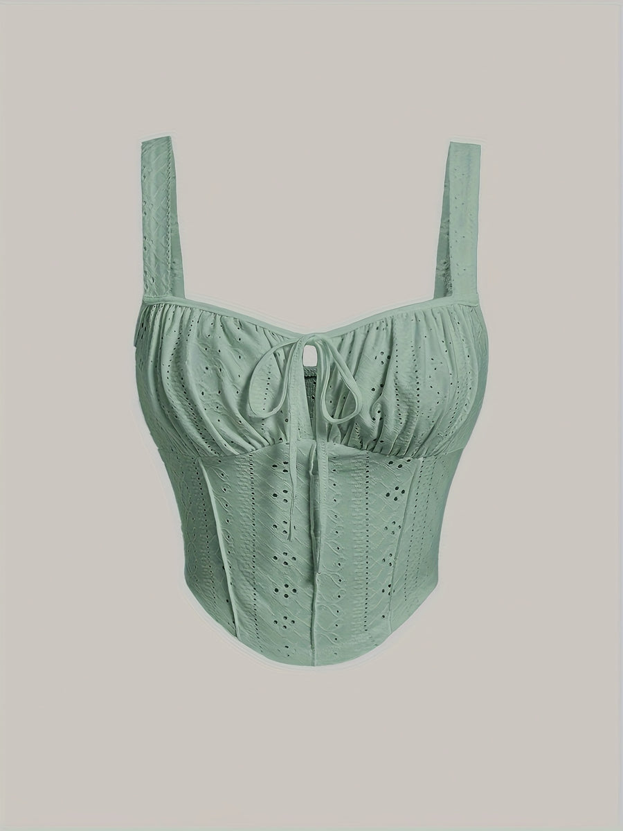 Summer New Fashion Y2K Style Versatile Women'S Short Top Vest - Green