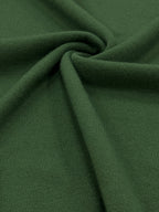 Women's Fine-Spun Round Neck Mid-Sleeve Top, New Spring/Autumn Vintage Elegant Top, Five-Part Sleeve Base Layer Shirt - Green
