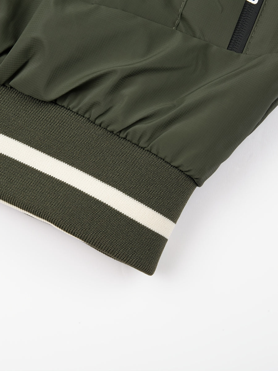 New Men's Warm Thick Reversible Hooded Outdoor Jacket with Zipper Pockets Detachable Hood And Ribbed Cuffs Versatile Casual Coat for Daily Commute Wild Adventure Skiing Hiking Trekking Daily Outdoor Daily Matching Outfits - Military Green