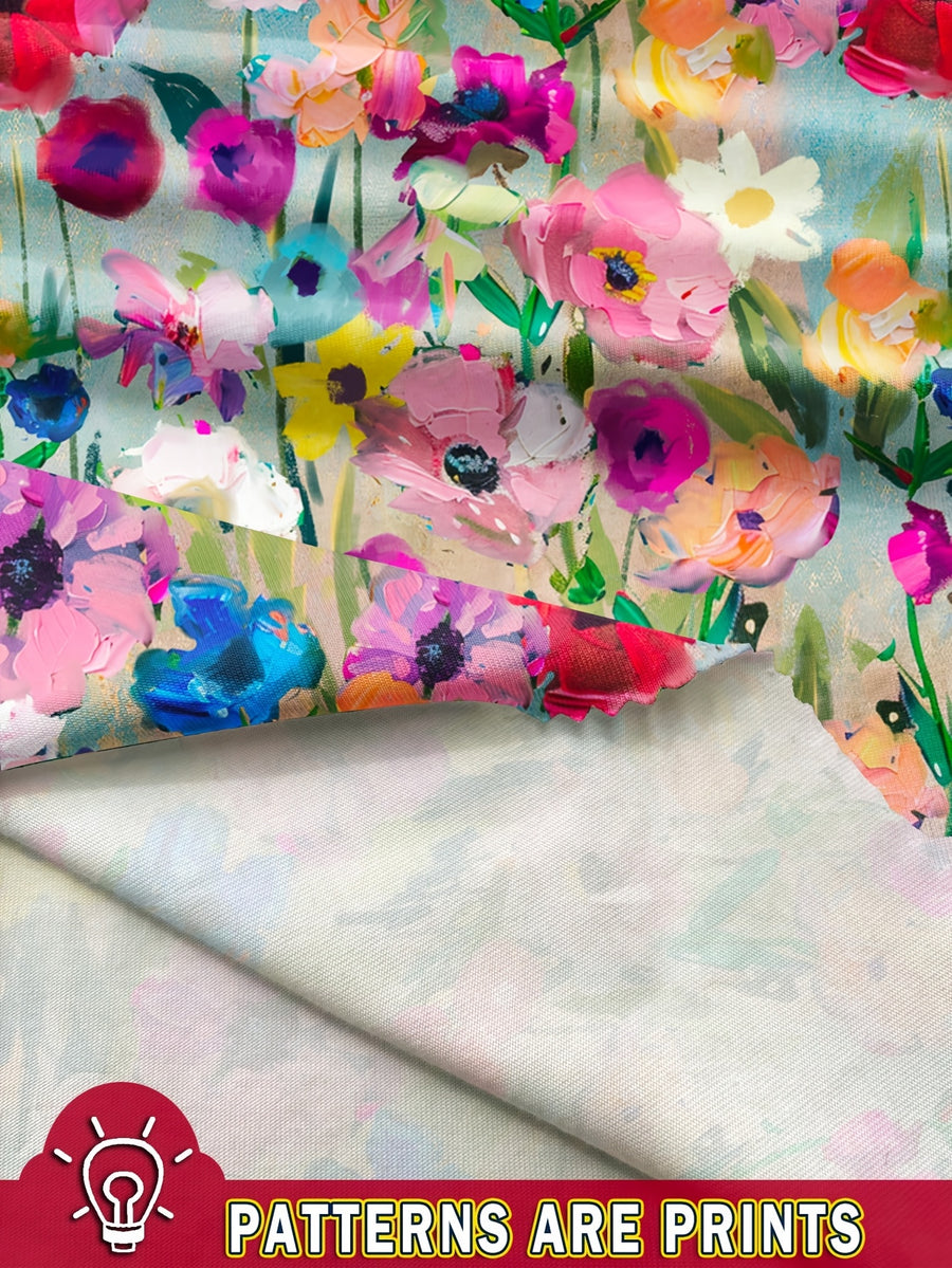Women'S Fashion Strapless Printed Mini Casual Floral Pattern Asymmetrical Short Top, Perfect for Vacations - Mixed Color