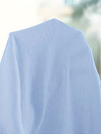Cross-Border Men'S Casual Mandarin Collar Long Sleeve Shirt - Sky Blue