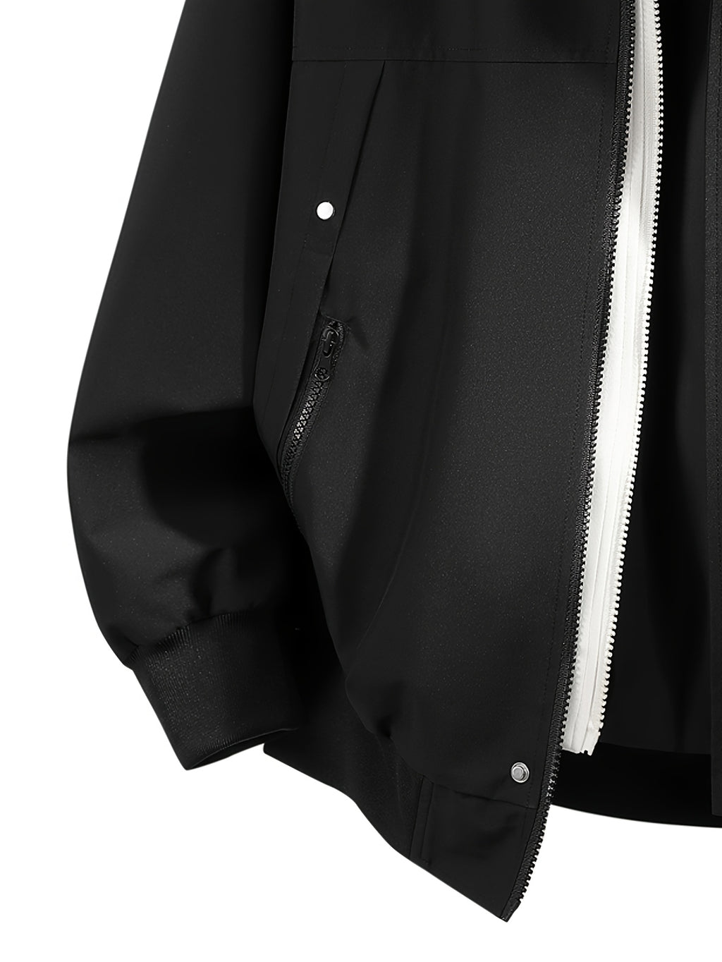 Men'S Hooded Jacket Top, Spring Autumn Outdoor Hiking Jacket Coat, Suitable for Outdoor Leisure Travel Jacket, Best Choice for City Commuting - 2612-Black