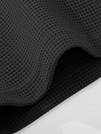 JEEP Men's Summer Waffle Knit 2-in-1 Look Short Sleeve T-Shirt - Black