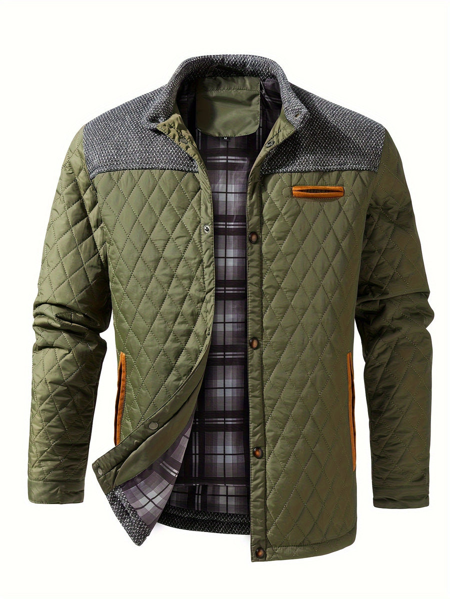 Men'S Winter Warmth Casual Jacket - fern green