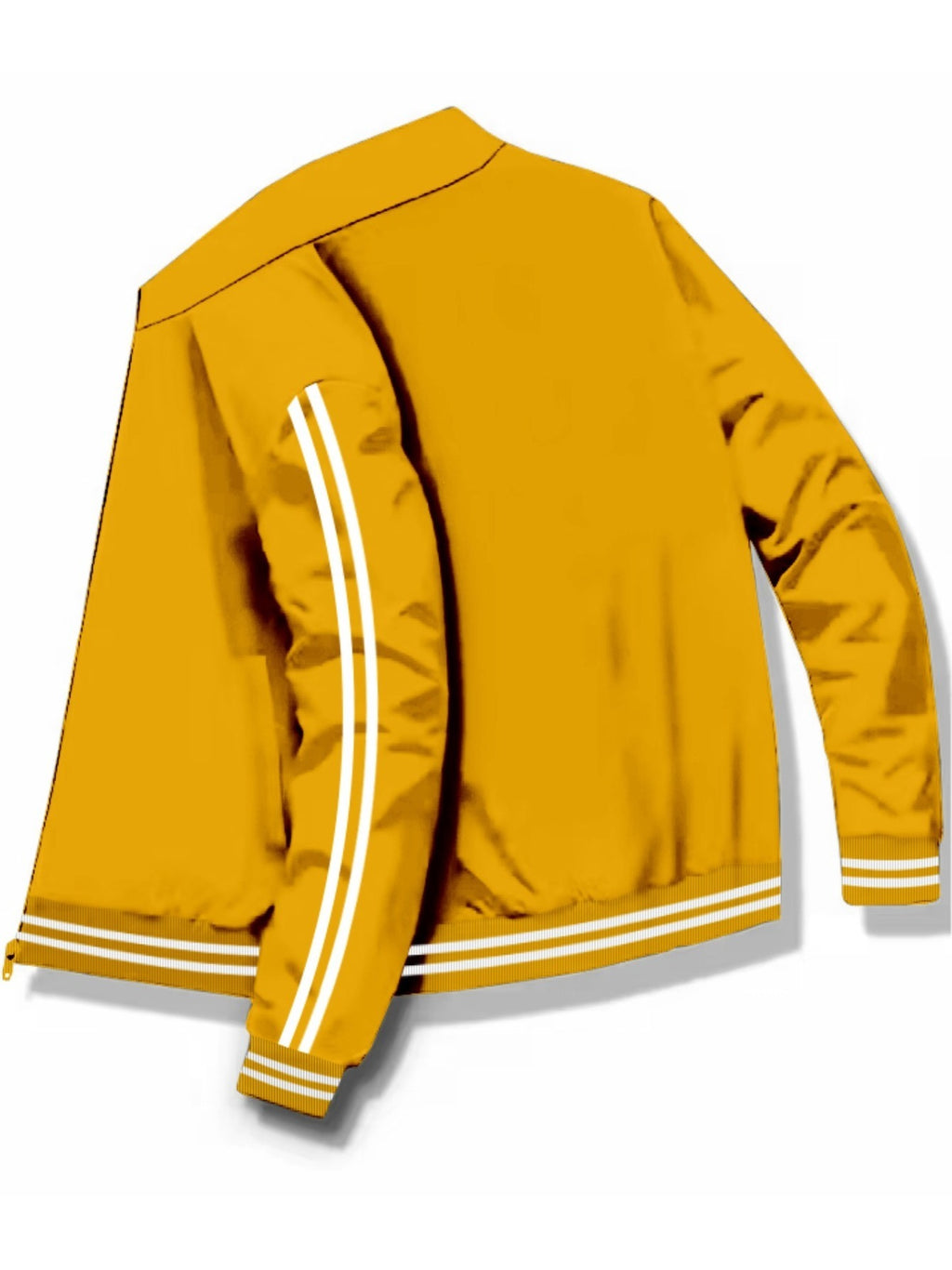 Men's Spring/Autumn Stand Collar Baseball Jacket with "BLACK" Lettering and Diamond Pattern Print, Zipper Front with Contrast Stripes, Lightweight Casual Windproof Sports Jacket - ginger-colored