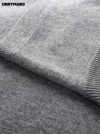 Men's Thick Sweater Vest, Warm Casual Layering Top for Fall and Winter - Dark Gray