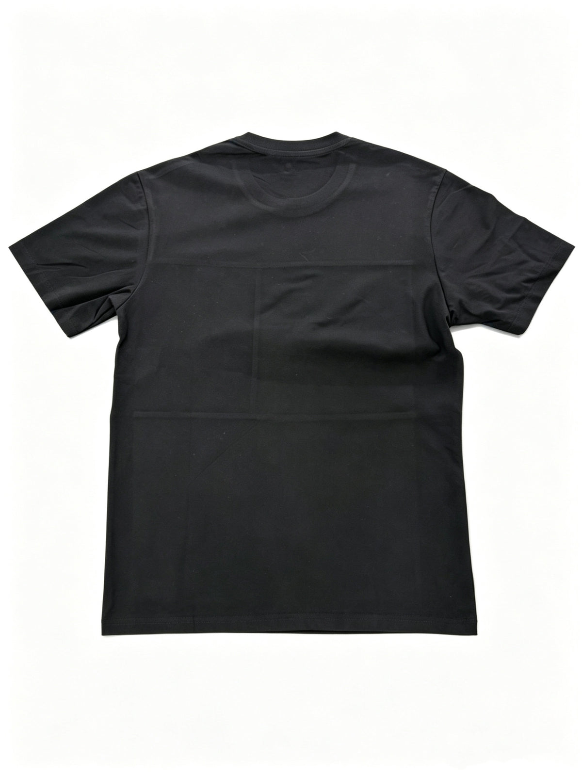 Men'S Random Print Short-Sleeve T-Shirt Summer New High-End Half-Sleeve Body Shirt Round Neck Leisure Dressing Men'S Clothing Trend - Black