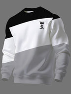 New Style Long Sleeve Autumn Winter Print Round Neck Sweatshirt Men'S Long Sleeve Sweatshirt - Mixed colors