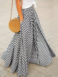 Fortune-Attracting Elegant Pencil Skirt - Black And White