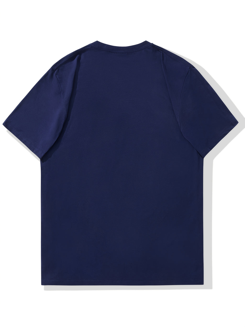 Men'S Original Parts Vintage Pattern Summer Casual Round Neck Short Sleeve T-Shirt - Navy Color
