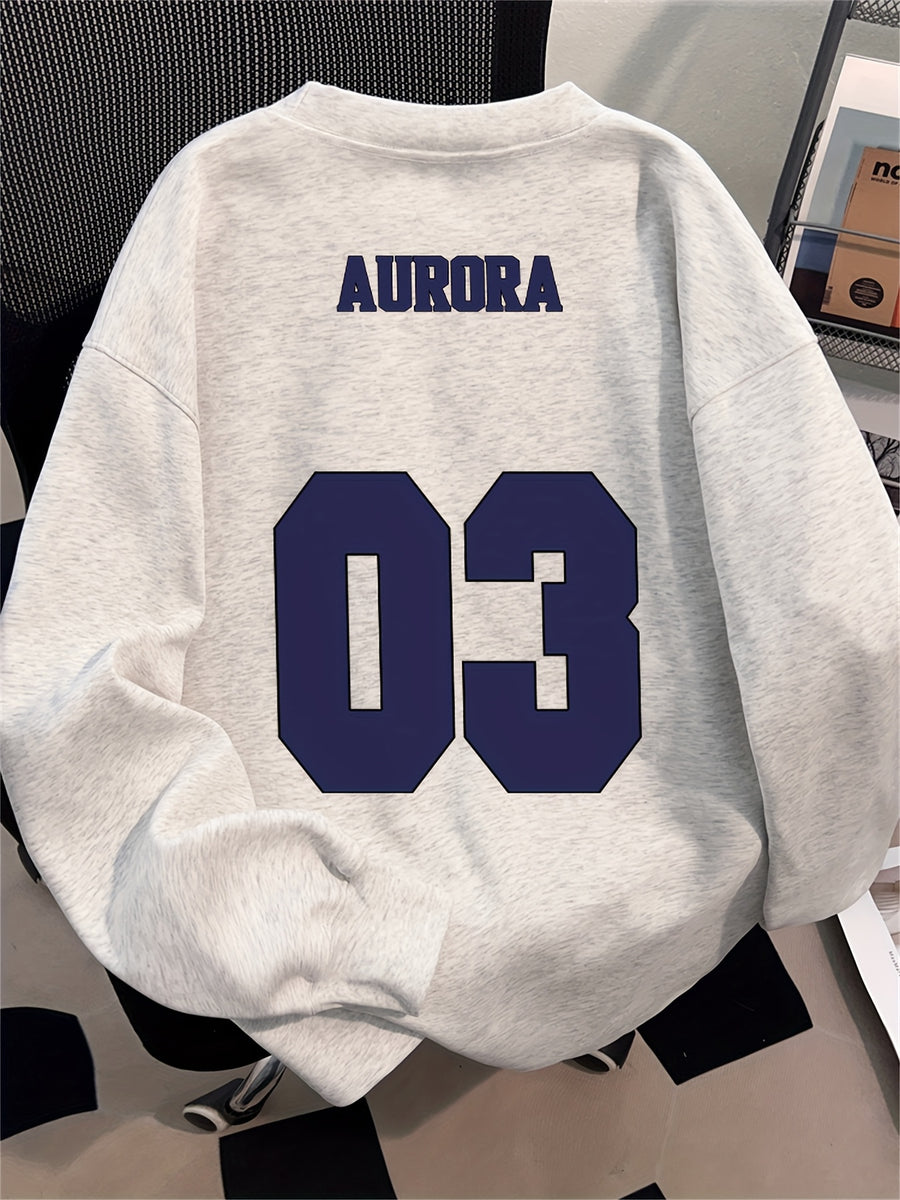 Spring And Autumn New Trendy Printed Long-Sleeve T-Shirt for Men, Heavy-Weight Casual Loose Breathable Outdoor Sports Top - White Gray