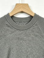 Easy Commuter Men'S Knit Short Sleeve, Off-Shoulder Design Business Casual T-Shirt Top - Grey