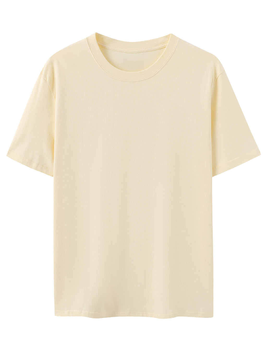 Men's New Style Pure Cotton Short Sleeve Crew Neck T-Shirt with Palm Tree Sunset Print, Suitable for Vacation, Daily Casual Wear, Comfortable, Soft, Breathable, Summer Essential - Apricot