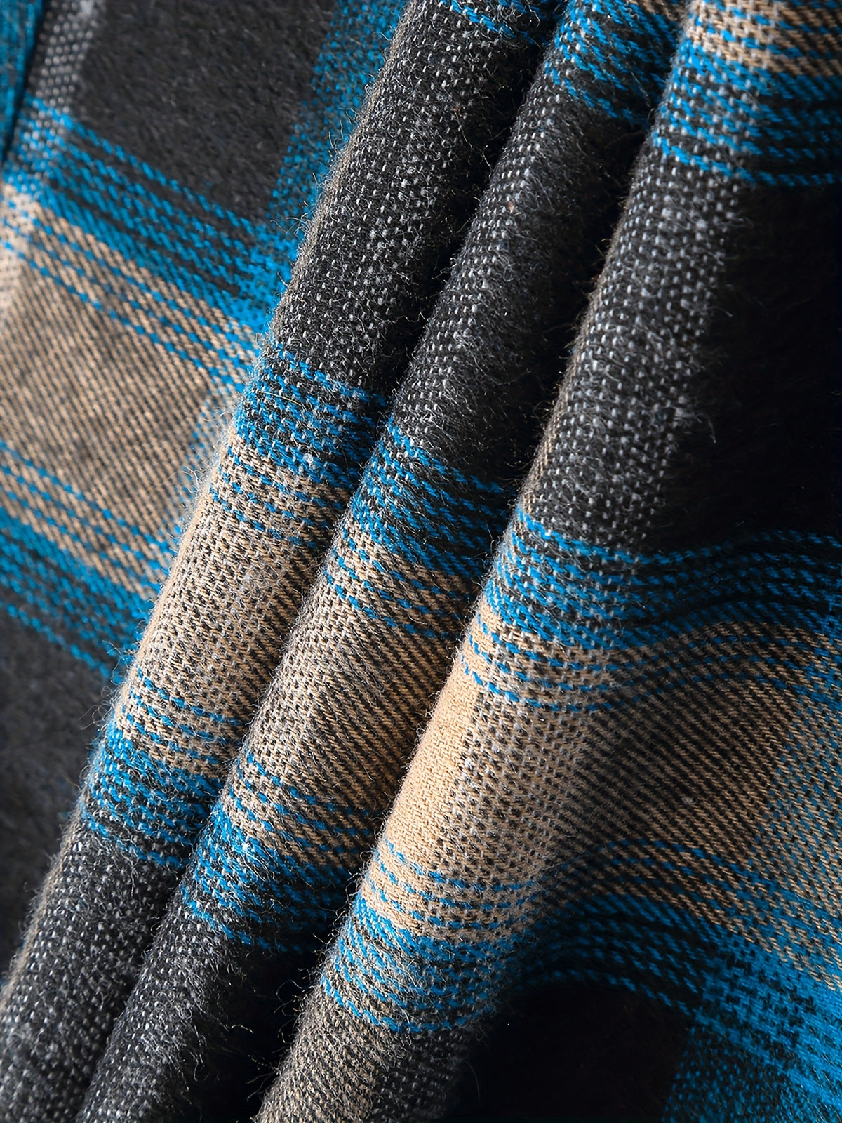 Men's Hooded Sweatshirt - Grid 1