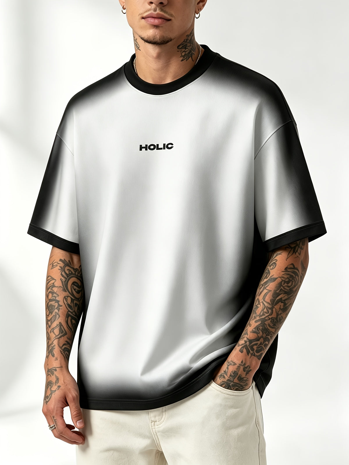 [Print Design-Not Texture] 2026 Summer New Men'S Short Sleeve T-Shirt, Back Letter Style, Street Style Print T-Shirt - No. 10 American Retro Digital Contrast Design - Fabric Short Sleeve - Summer Lightweight Top - Mixed colors