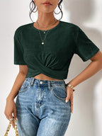 Women'S Fashion Short Sleeve T-Shirt - Green