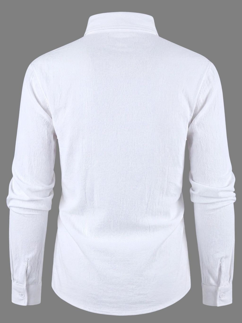 Men's New Printed Linen Shirt, Relaxed Texture, Trendy and Versatile for Daily Commuting, Simple and Clean, American Light Luxury, Suitable for Various Occasions, Vintage, Casual, Easygoing, Relaxed, Artistic, and Understated Men's Shirt - White