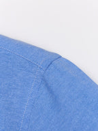 Men'S 60% Long Sleeve Solid Casual Sturdy Oxford Shirt - Light Blue