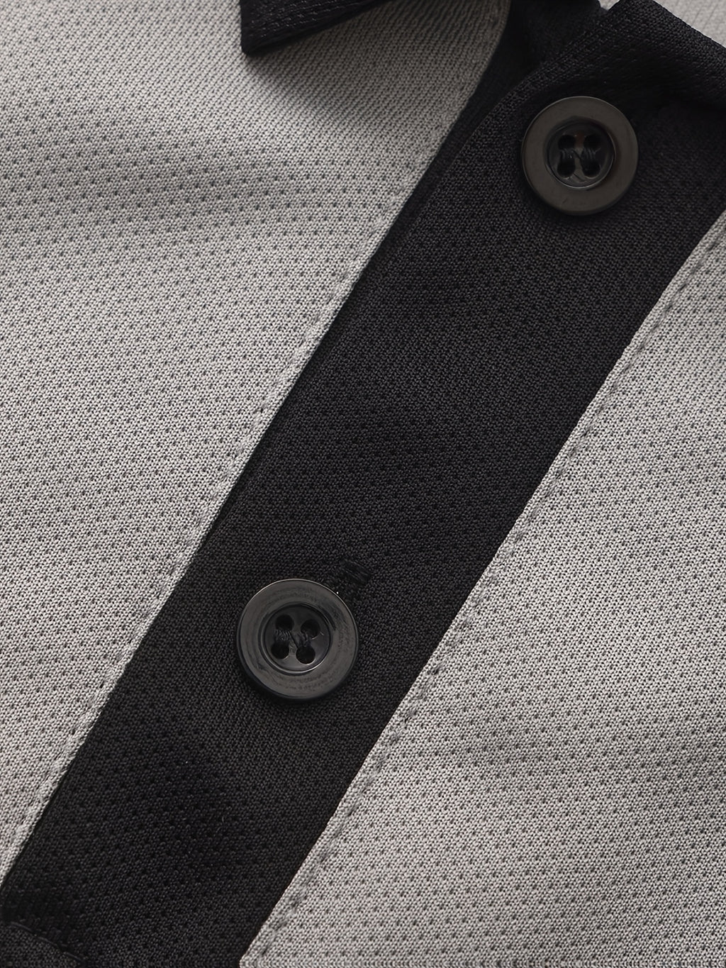 Men'S Casual Sports Solid Polo Shirt with Short Sleeves - Light Grey