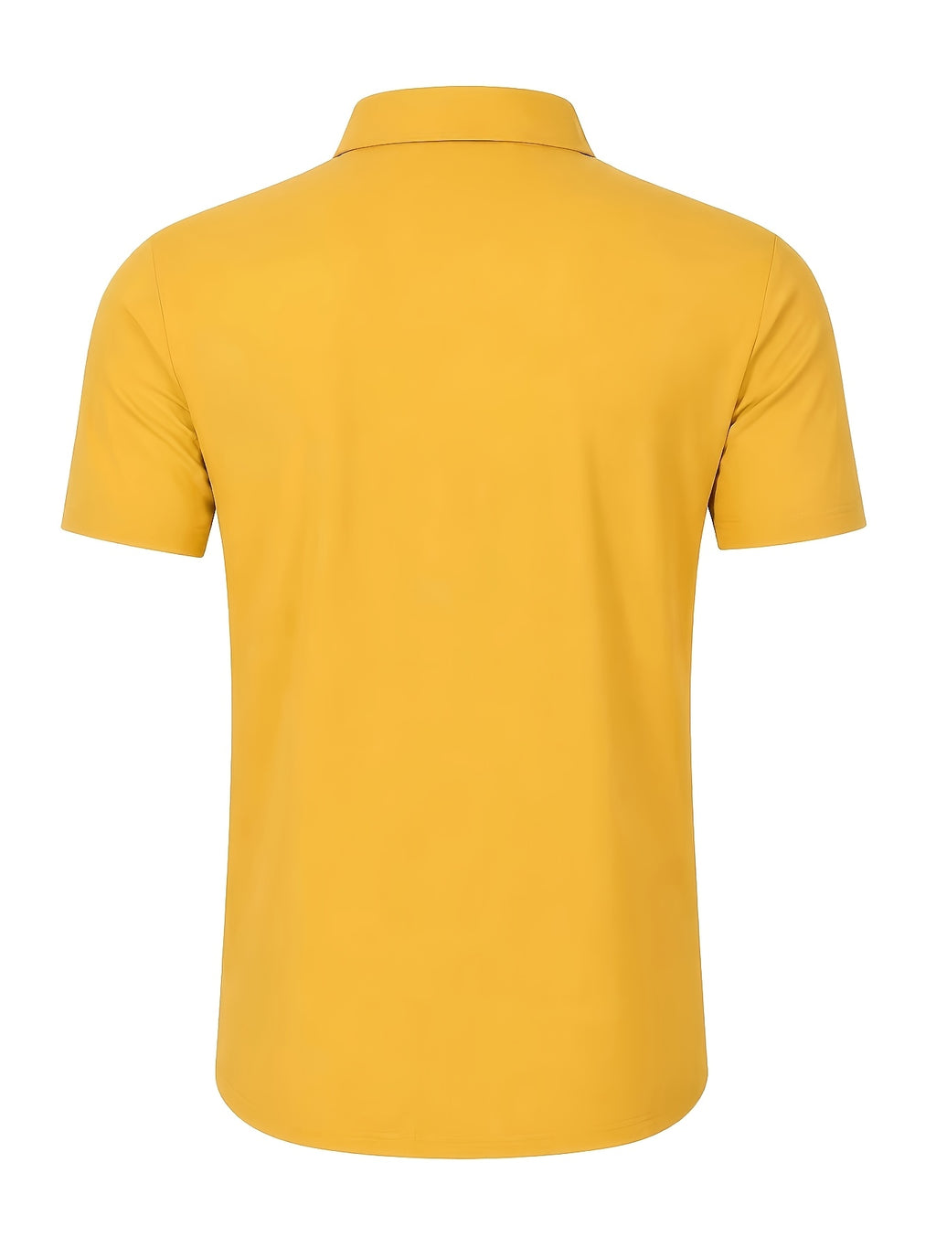 Zhiyu OBM 2pcs Fashionable New Men's Short-Sleeve Shirts, 2pcs with Dual Pocket Design, Suitable for Commuting, Casual Wear, and Vacations - Lake Blue, Yellow