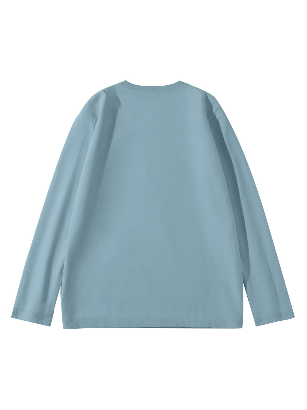 Mùshān Snow Selected Paul Frank Pure Breathable Spring And Autumn Men'S Long Sleeve T-Shirt - Light Blue