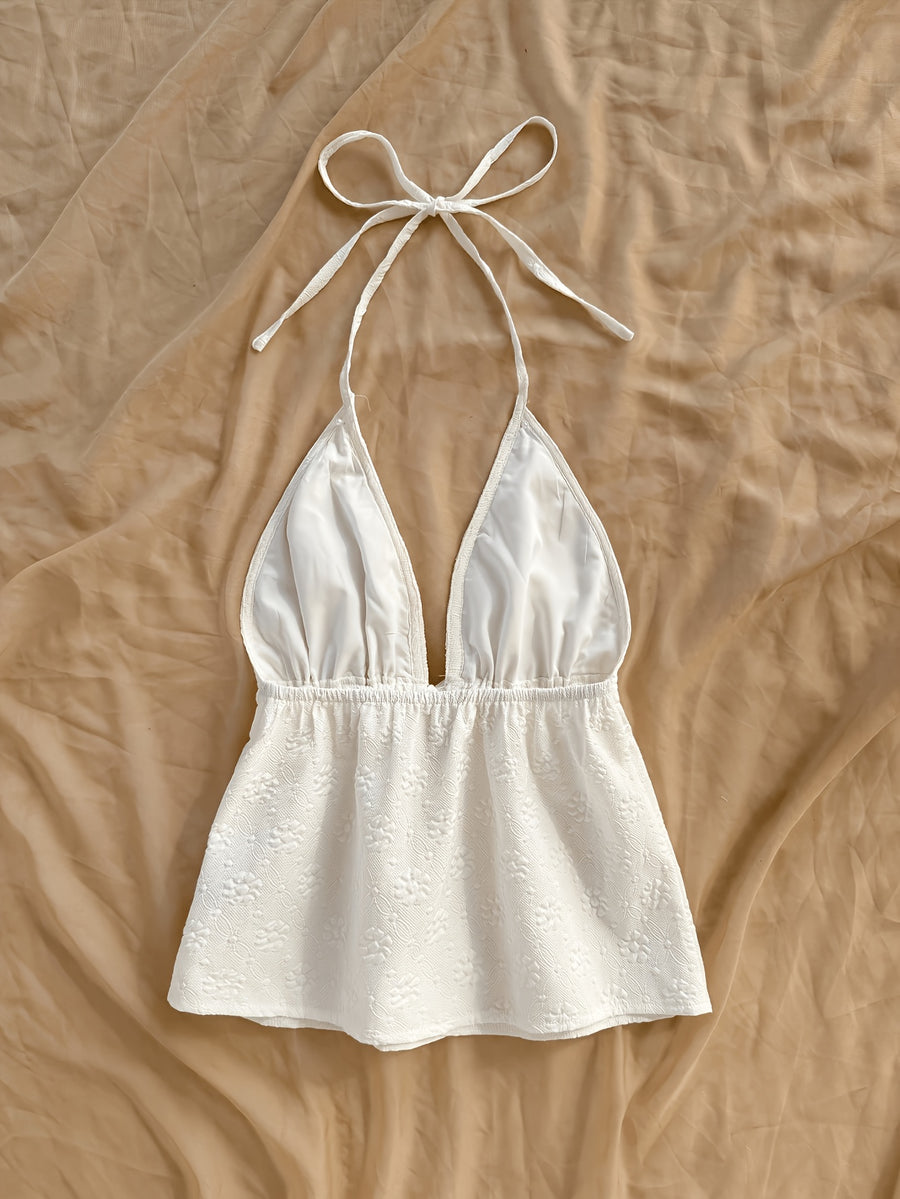 Women's Fashion Jacquard Camisole - Apricot