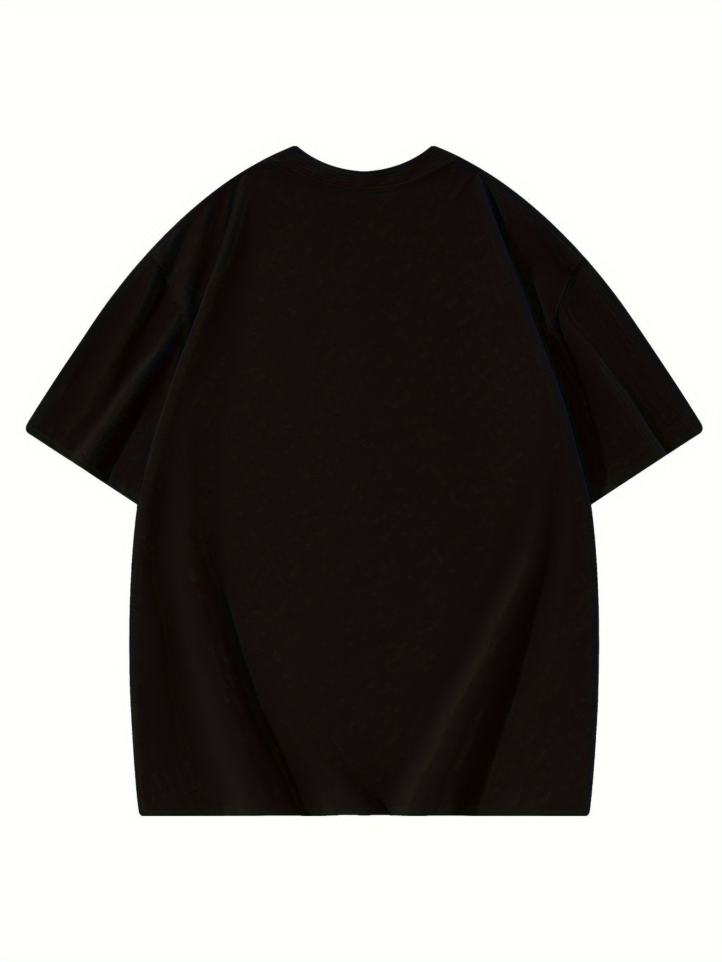 Women's Oversized T-Shirt - Loose Fit Short Sleeve Top with Letter '' Print, Round Neck Casual Summer Blouse for Spring Summer Fall, Breathable Casual Attire (Hand Washable) - Black