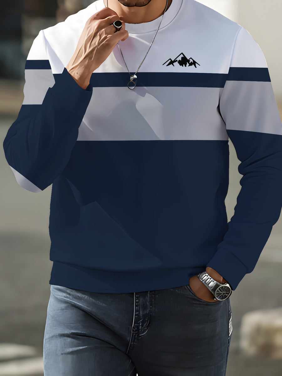Round Neck Sweatshirt Trendy Brand Hot Style Men'S Long Sleeve 2026 Autumn Winter Men'S Round Neck Sweatshirt - Mixed colors