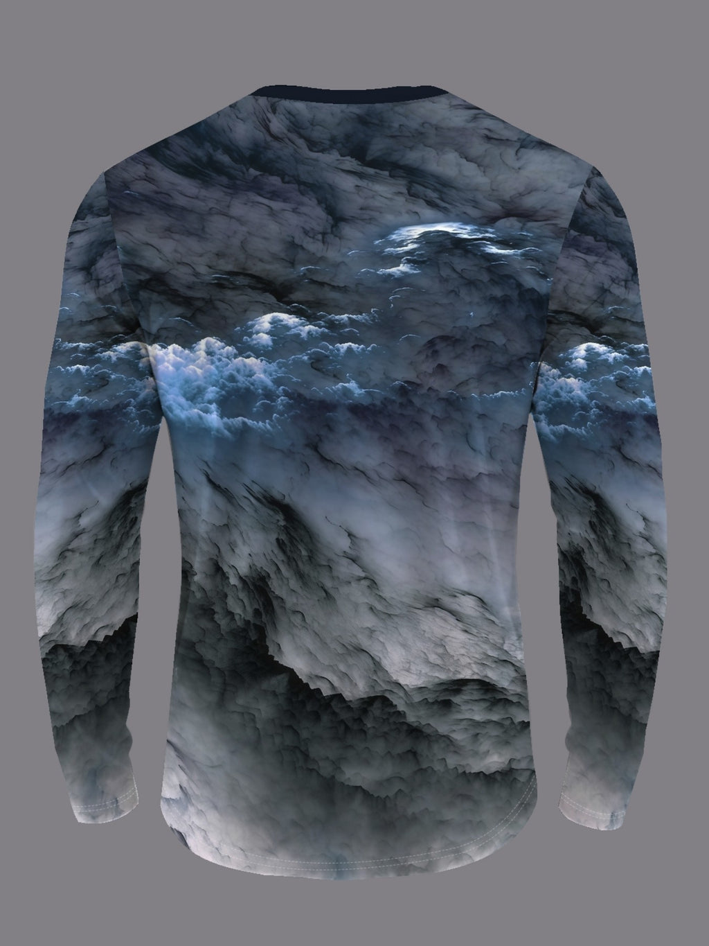 Men'S Round Neck Long Sleeve T-Shirt 3pcs Set Casual Comfortable Home Wear Top Men'S Autumn 3pcs Set [Print Design - No Texture] - Mixed colors
