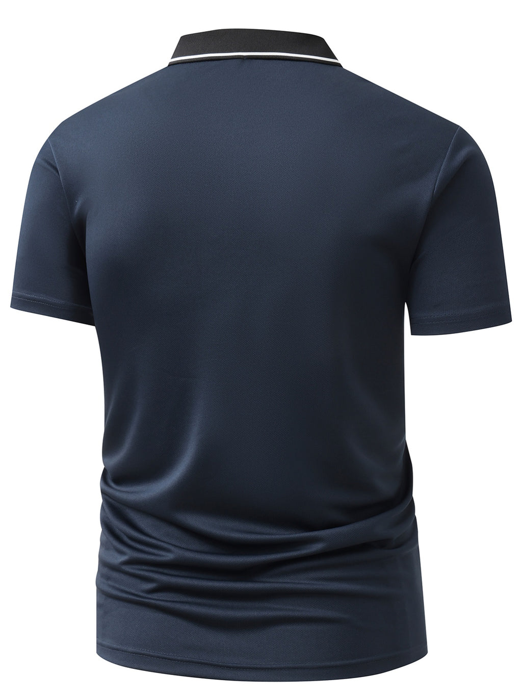 3pcs Set S20.32-2400.3 cmKING" Letter Logo New Men's Fashion Color-Block Quick-Dry Polo Shirt, Regular Fit Button Print, Golf Tennis Training Casual Sports Top - Dark Blue + Wine Red + Gray