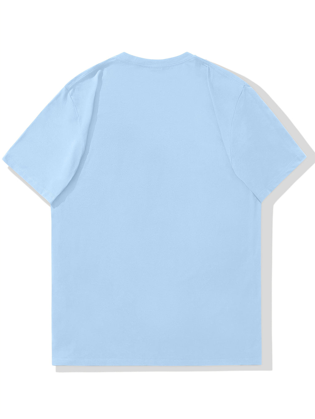 Men'S Original Parts Vintage Pattern Summer Casual Round Neck Short Sleeve T-Shirt - Lake Blue