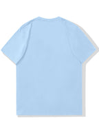 Men'S Original Parts Vintage Pattern Summer Casual Round Neck Short Sleeve T-Shirt - Lake Blue