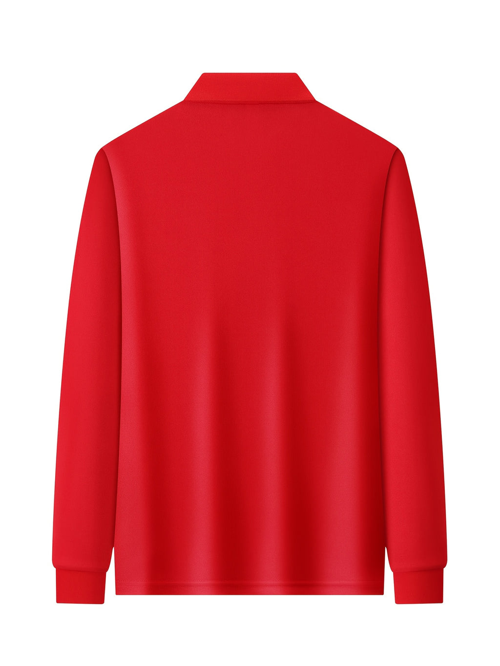 2026 New Fit Easy Premium Skin-Friendly Durable Casual Business Wear Men'S Long Sleeve POLO Shirt - Red