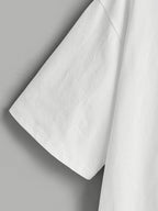 2pcs 100%, Men'S Knitted Solid V-Neck T-Shirt, Men'S T-Shirt New Chapter Design, Summer Global All-Season Base Layer Factory Made Men Comfortable High Quality High Fit Rate Casual Sports Top - White+Green