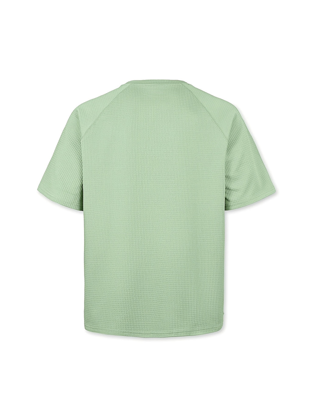 3pcs Set Men'S Waffle Knit Short-Sleeve T-Shirts, Lightweight And Breathable Crew Neck Tops. Suitable for Daily Casual Wear, Summer Vacations And Outdoor Activities. Loose Cut, Soft And Comfortable Fabric, Versatile Daily Fashion Style - Light Green+Light Blue+Purple