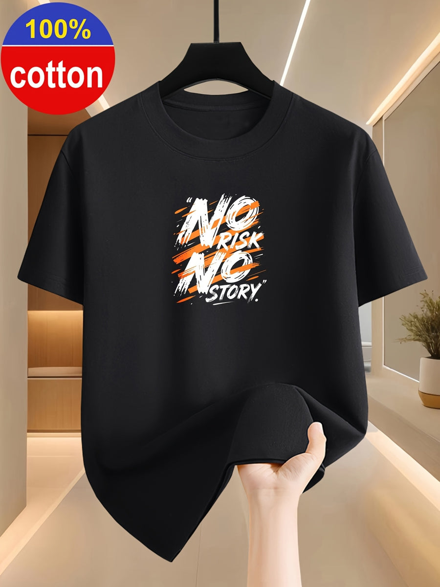 100% Cotton Summer Round-neck Short-sleeve T-shirt, Made of Pure Cotton Fabric, Skin-friendly, Breathable, and Non-stuffy. A Basic Style Suitable for Daily Commutes and Casual Home Wear - Black