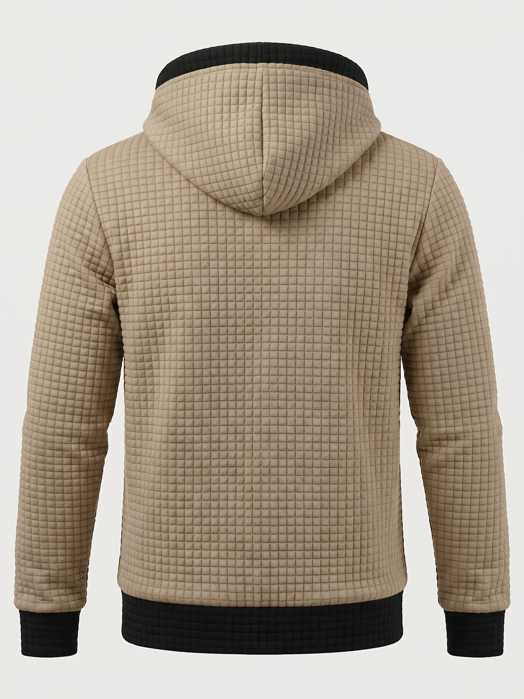 2pcs Men'S Fashion Hoodie Set, Autumn Winter Casual Versatile Long Sleeve with Hood, Multi-Color Available, Ideal for Holiday Gifts - Navy Khaki