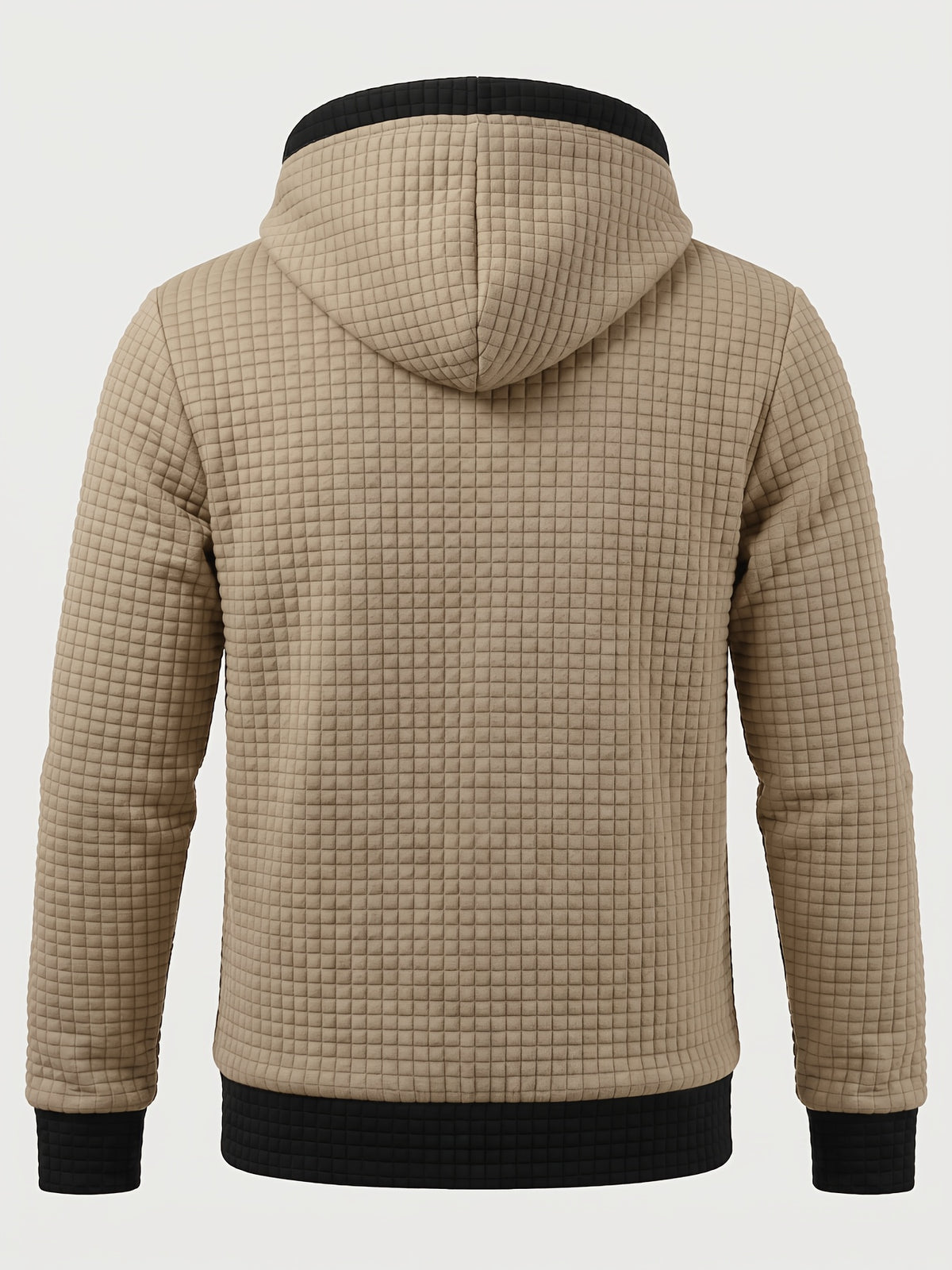 2pcs Men'S Fashion Hoodie Set, Autumn Winter Casual Versatile Long Sleeve with Hood, Multi-Color Available, Ideal for Holiday Gifts - Navy Khaki