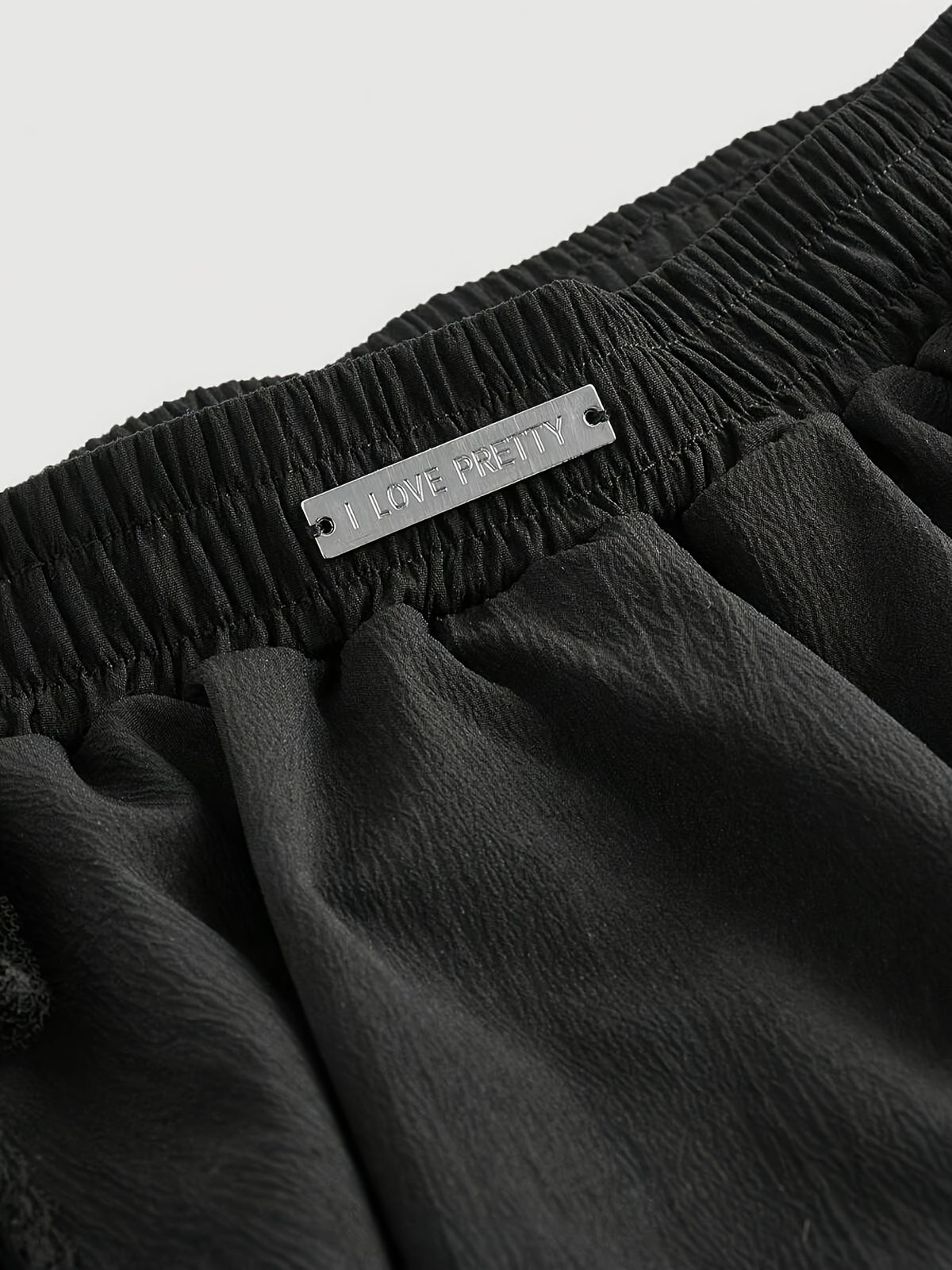 Black Bow Embellished Bubble Hem Skirt, Lined Pants, Low Waist, Women'S Date Night Outfit, Going Out Outfit, Bubble Skirt, Sexy Women'S Clothing, Y2K Skirt - Black