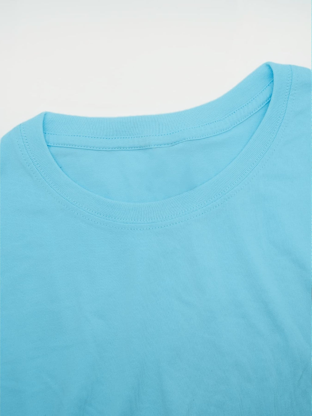7pcs Men's Pure Crew Neck Short Sleeve T-Shirts, Unisex Basic Short Sleeve Tops, Matching Couple's Style, Comfortable, Soft, Breathable, and Sweat-Wicking, Suitable for Layering or Wearing Alone, Ideal for Sports, Outdoor, Casual, and Commuting - Multicolor 6
