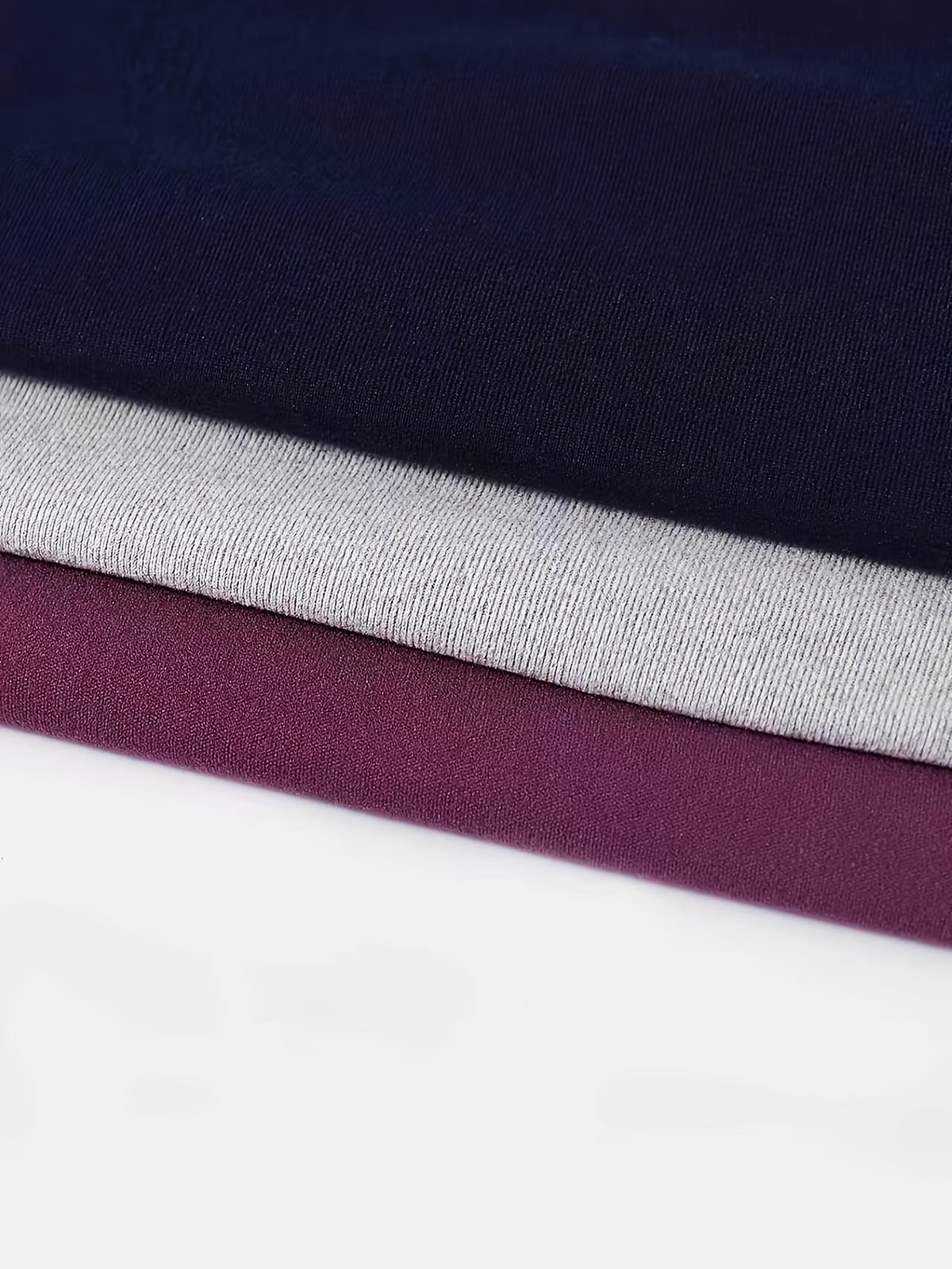 3-pack Women's German velvet sporty casual fashion set. The German velvet fabric retains heat and locks in warmth, suitable for outdoor sports and daily wear in autumn and winter. Soft and skin-friendly, comfortable and unrestrictive during exercise. - Purple + Navy Blue + Light Gray
