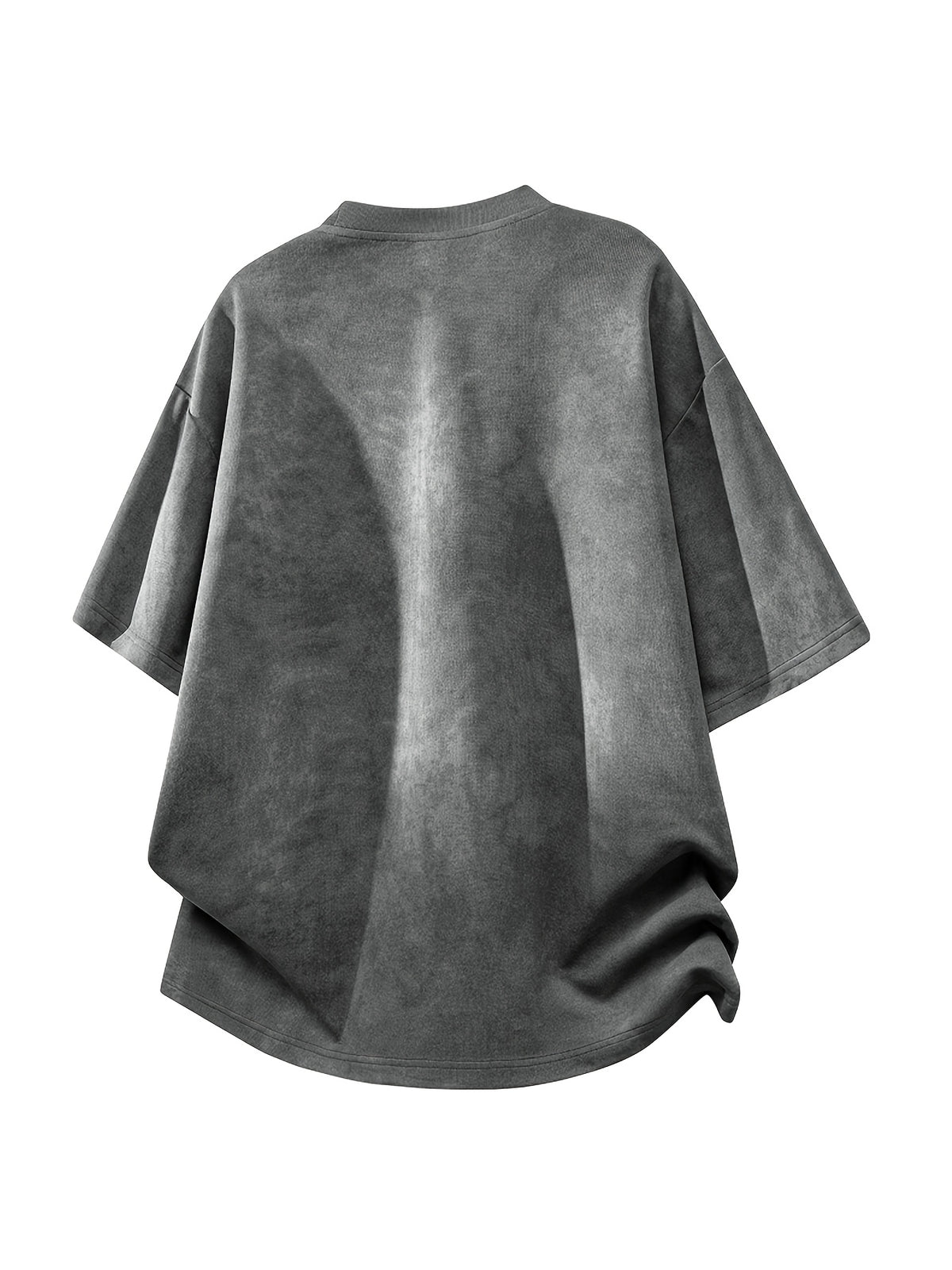 Men's Casual Style 2pcs Affordable Fashion Outdoor Sports Daily Commuting Versatile Top - Khaki+Grey