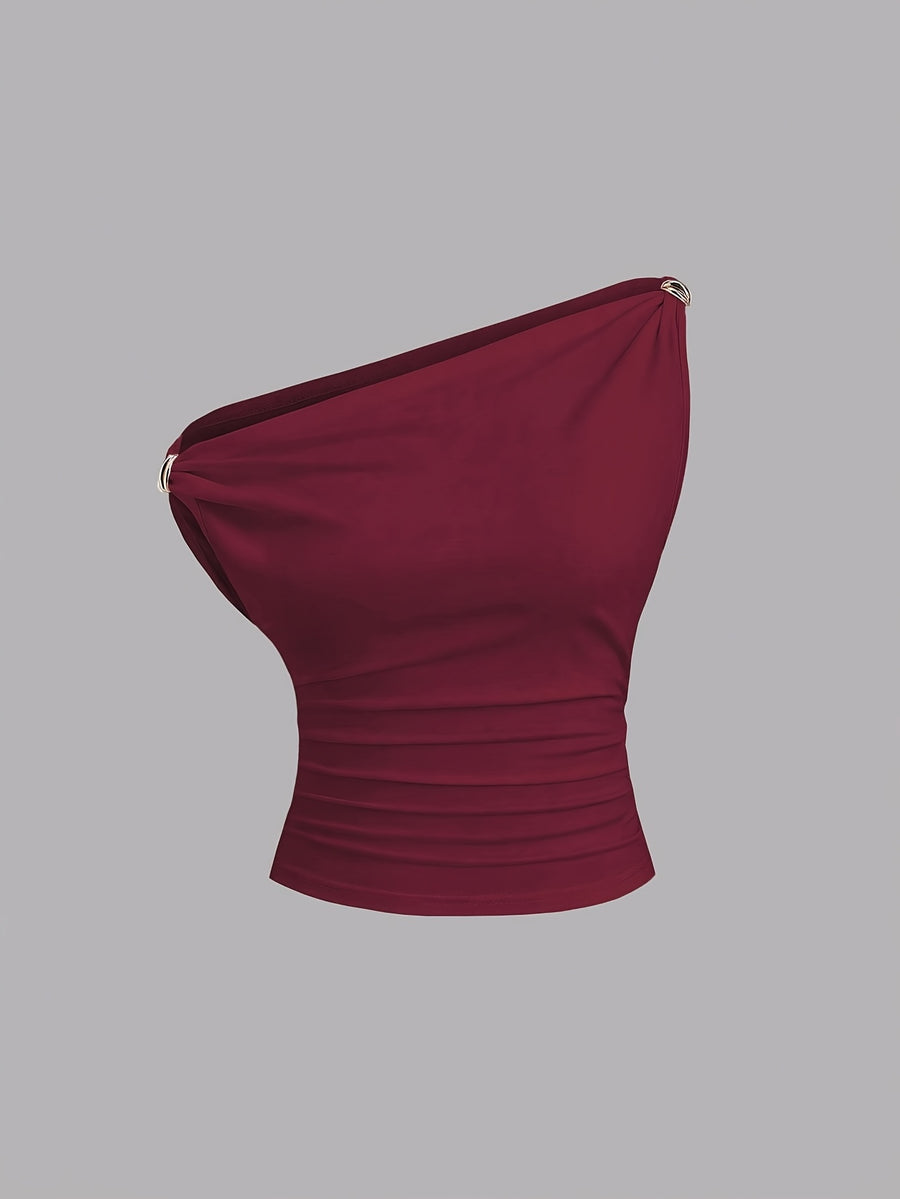 Women'S Fashion Top - Red