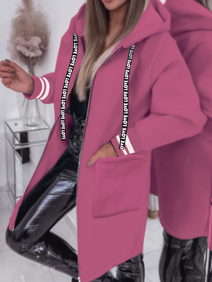 Women'S Casual Jacket A6600-1 - Rose Red